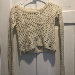 White knit sweater